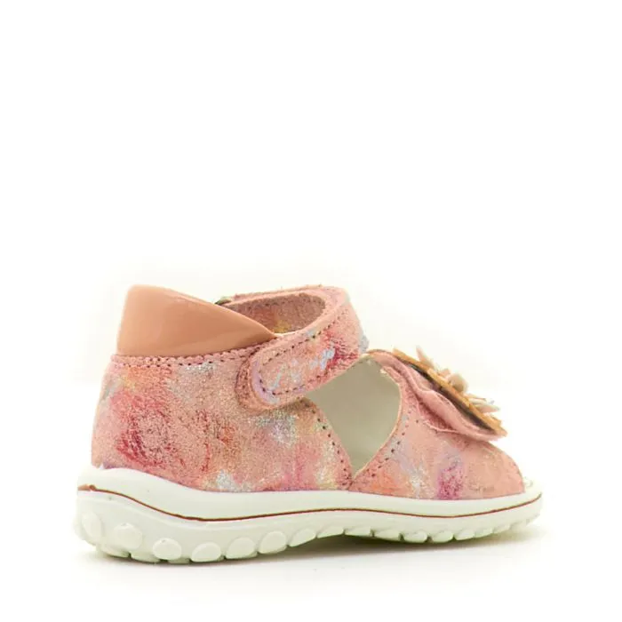 SANDALO SCAMOSC.MULTICO ROSA MULTICOLOR