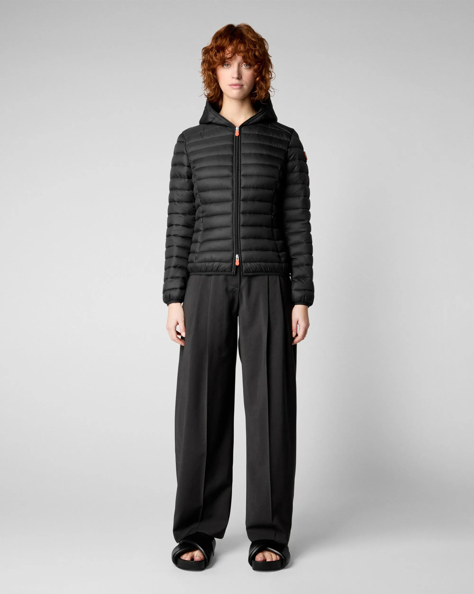 Save The Duck Giacca Bomber Con Cappuccio Alexa Nero Donna