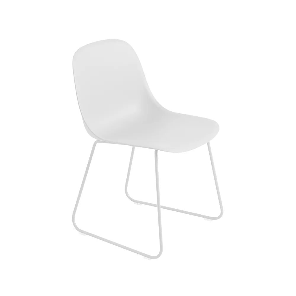 Sedia con gambe in acciaio e seduta in plastica Fiber.jf{font-size:18px}Nero, nero antracite