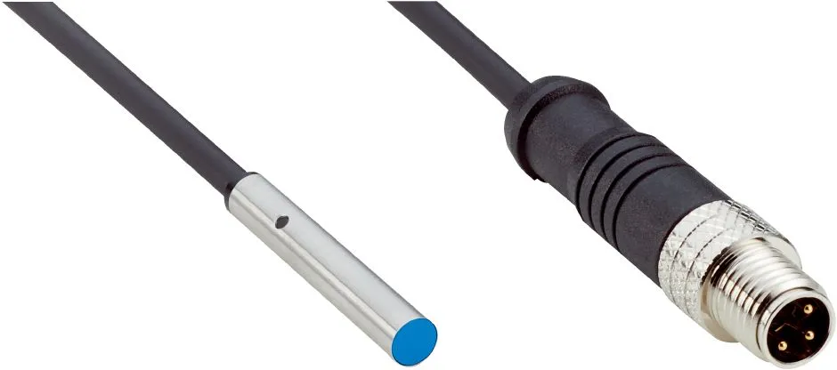 Sensore di prossimità Cilindro filettato SICK, M4, rilevamento 0,8 mm, 10 → 30 V CC