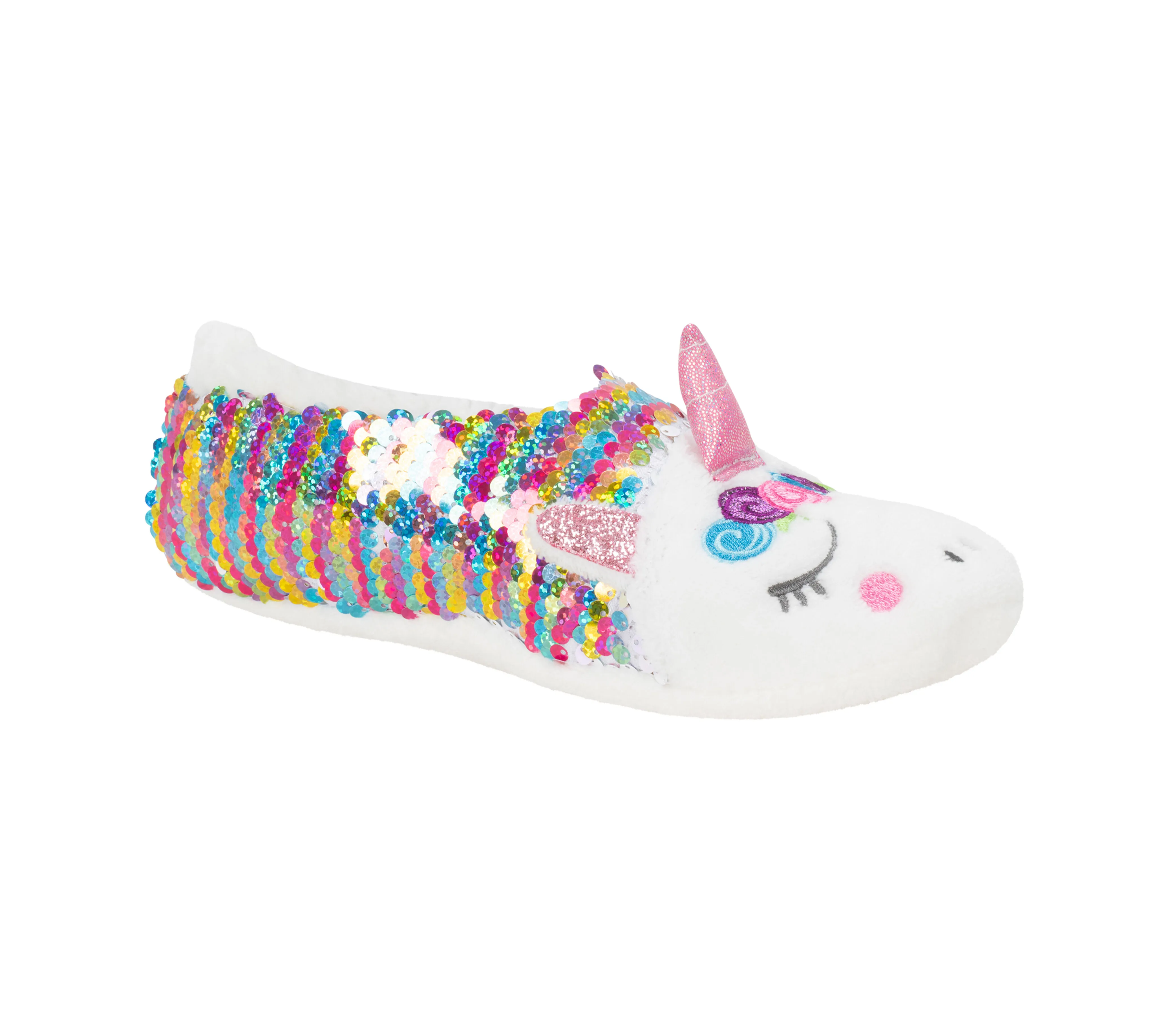 Sequin Unicorn Slipper Socks - 1 Pack