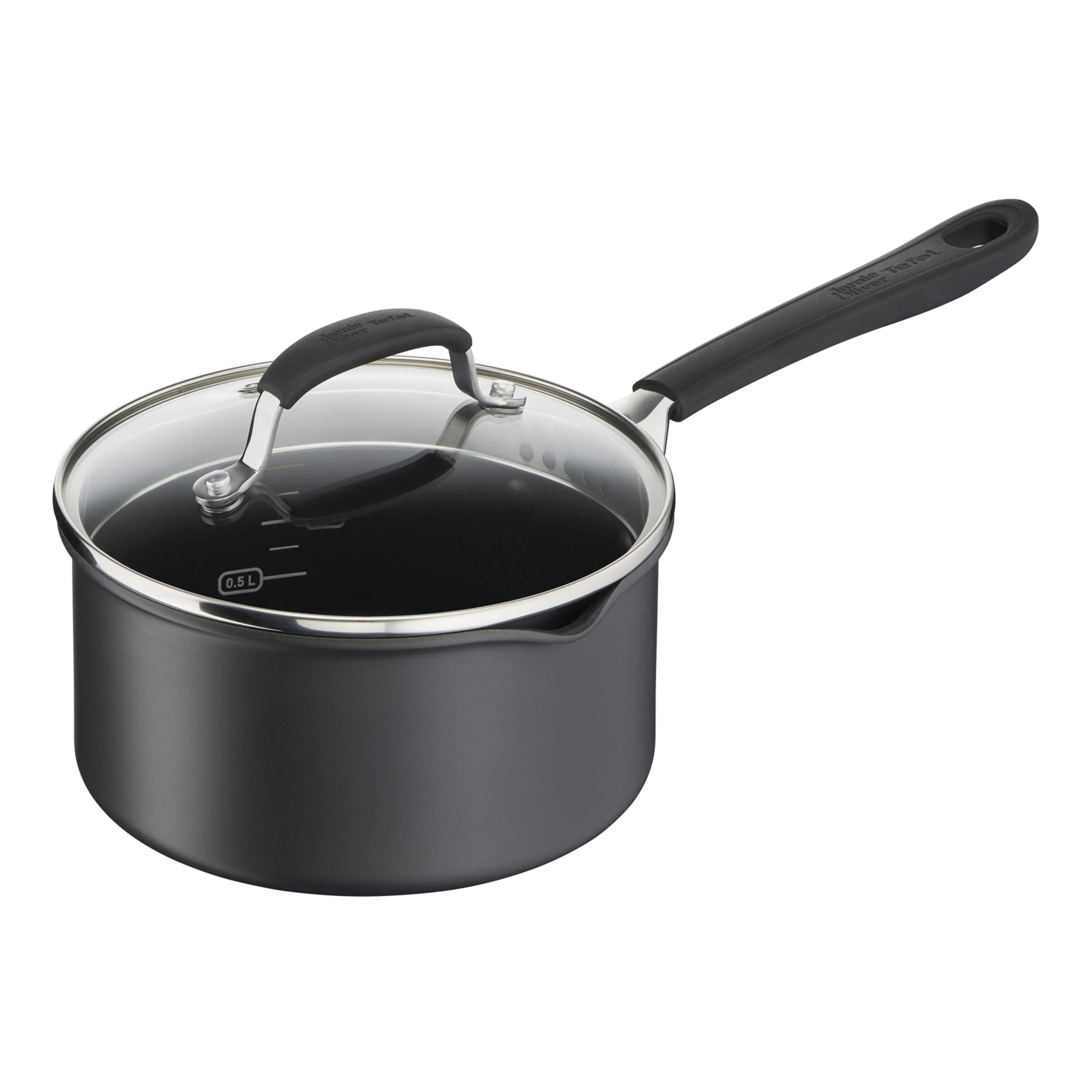 Set casseruole Jamie Oliver Quick & Easy 6 pezzi.jh{font-size:18px}Alluminio anodizzato rigido