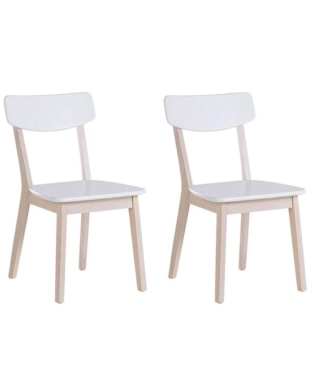 Set di 2 sedie da pranzo SANTOS Bianco