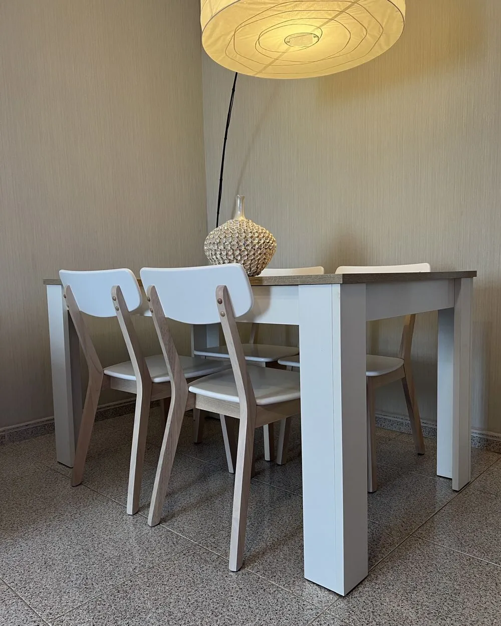 Set di 2 sedie da pranzo SANTOS Bianco