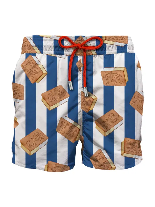 SHORTS MARE TESSUTO LEGGERO FANTASIA GELATO