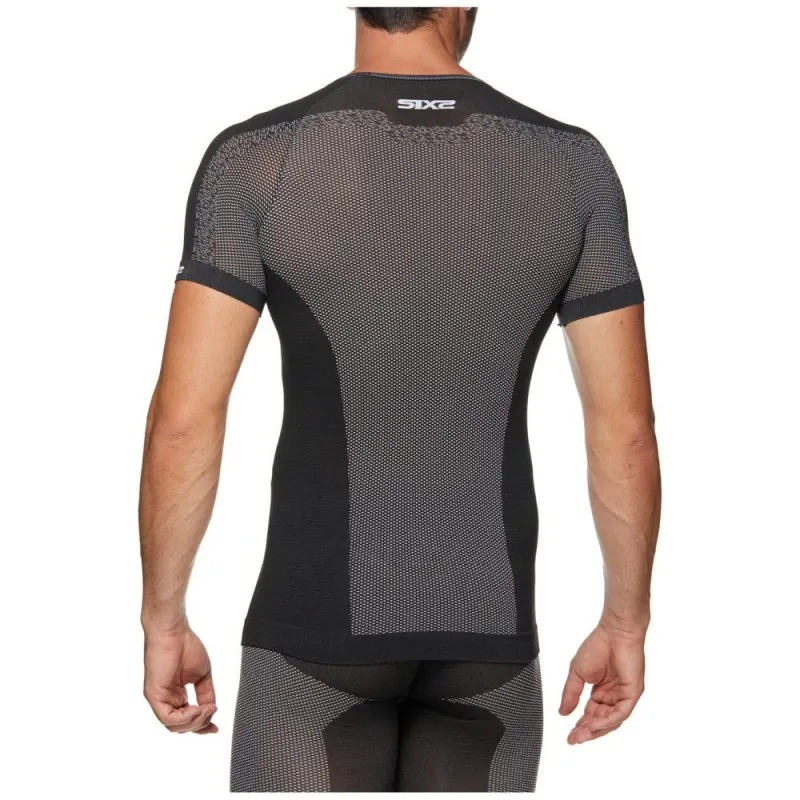 SIXS Maglia leggera maniche corte black carbon unisex