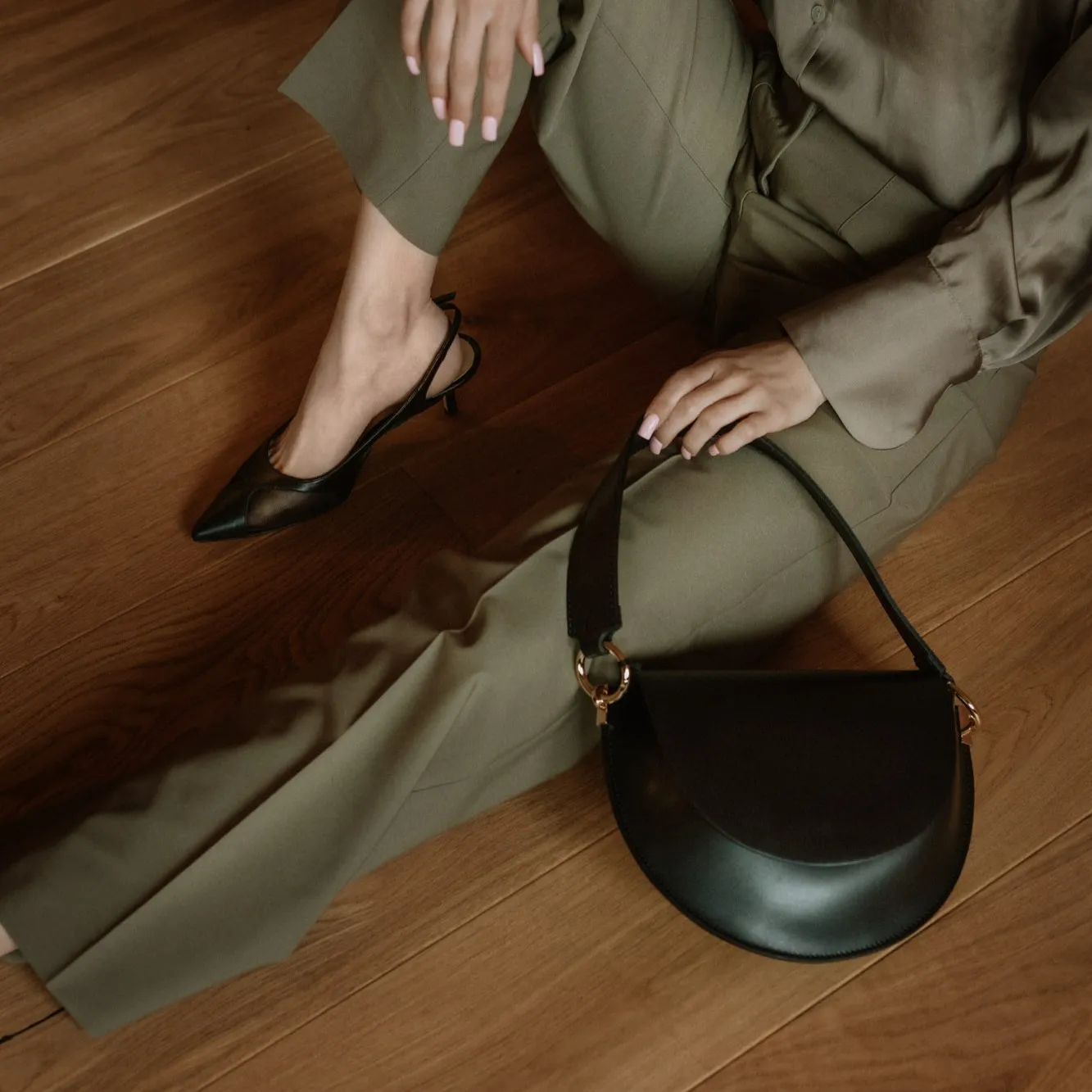 Slingback Nera in Rete