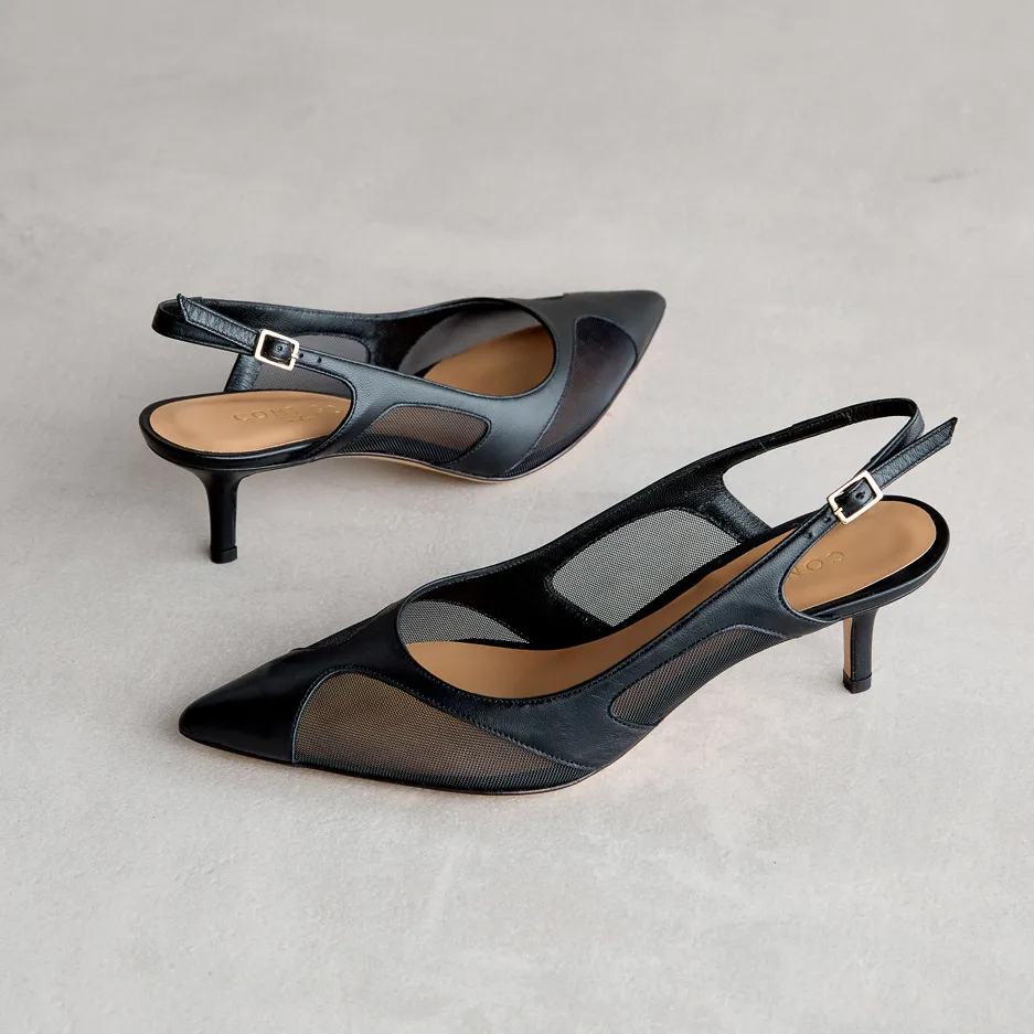 Slingback Nera in Rete