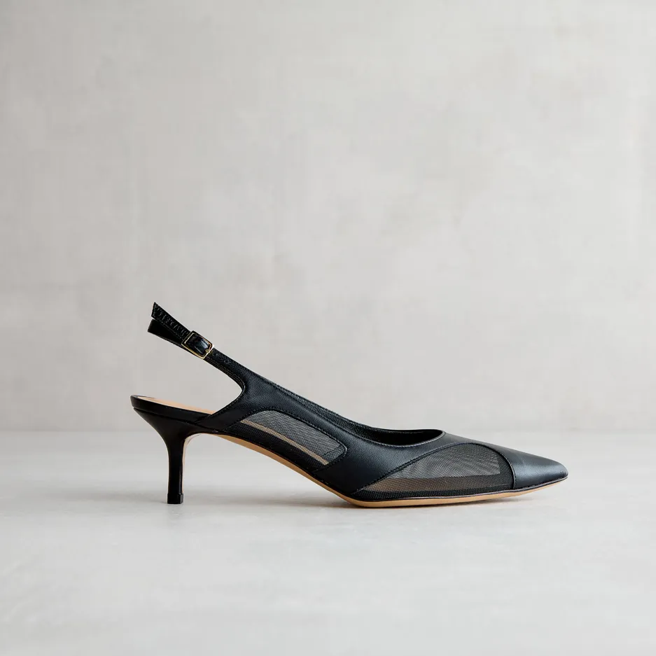 Slingback Nera in Rete