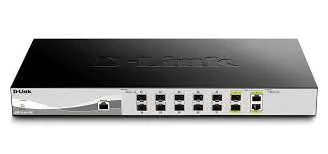 Smart Managed Switch D-Link Gigabit, 10000Mbit/s, 28 porte, Montaggio rack , No