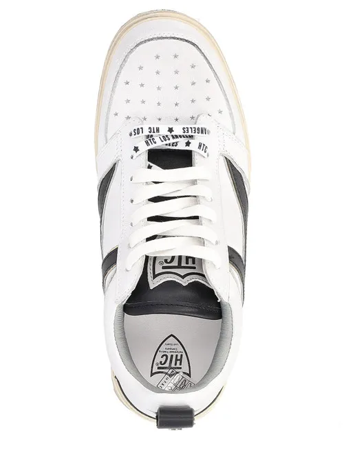 Sneaker HTC Starlight in pelle bianca e nera