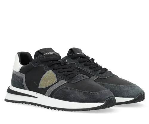 Sneaker Philippe Model Tropez 2.1 in pelle nera