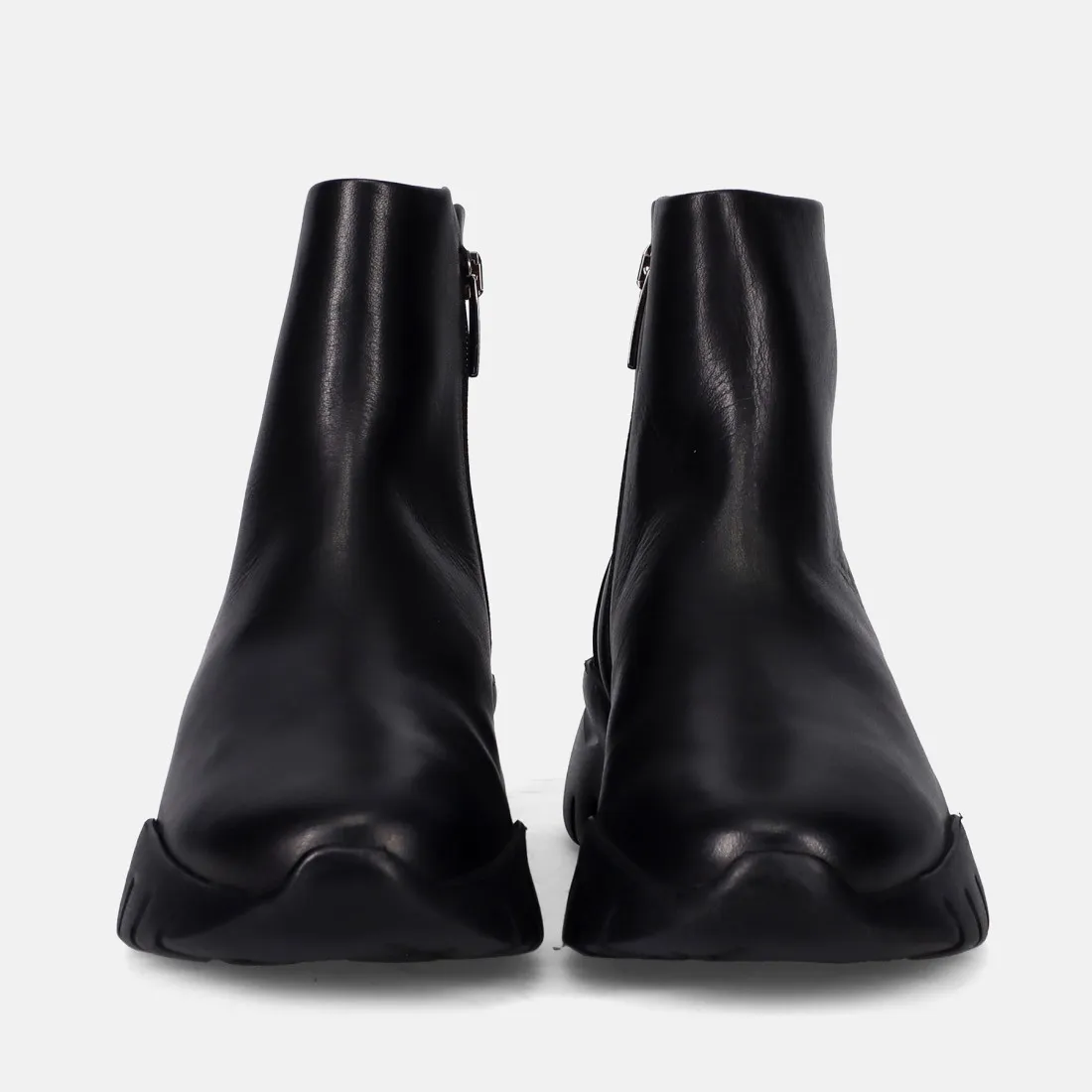 Sneaker stivaletto da donna Sangiorgio in pelle nera