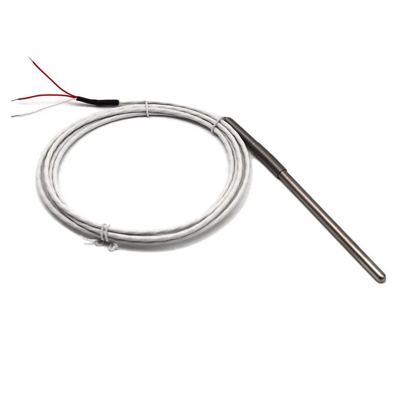 Sonda di temperatura PT100 Prosensor, Ø 6mm, L. 200mm + 2m, +250°C max