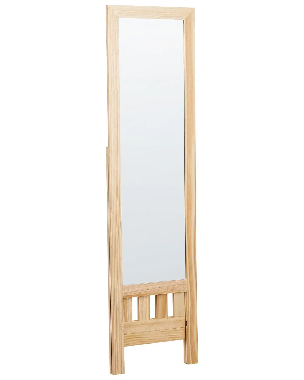 Specchio da parete con ripiano LUISANT 145 cm Legno Marrone chiaro