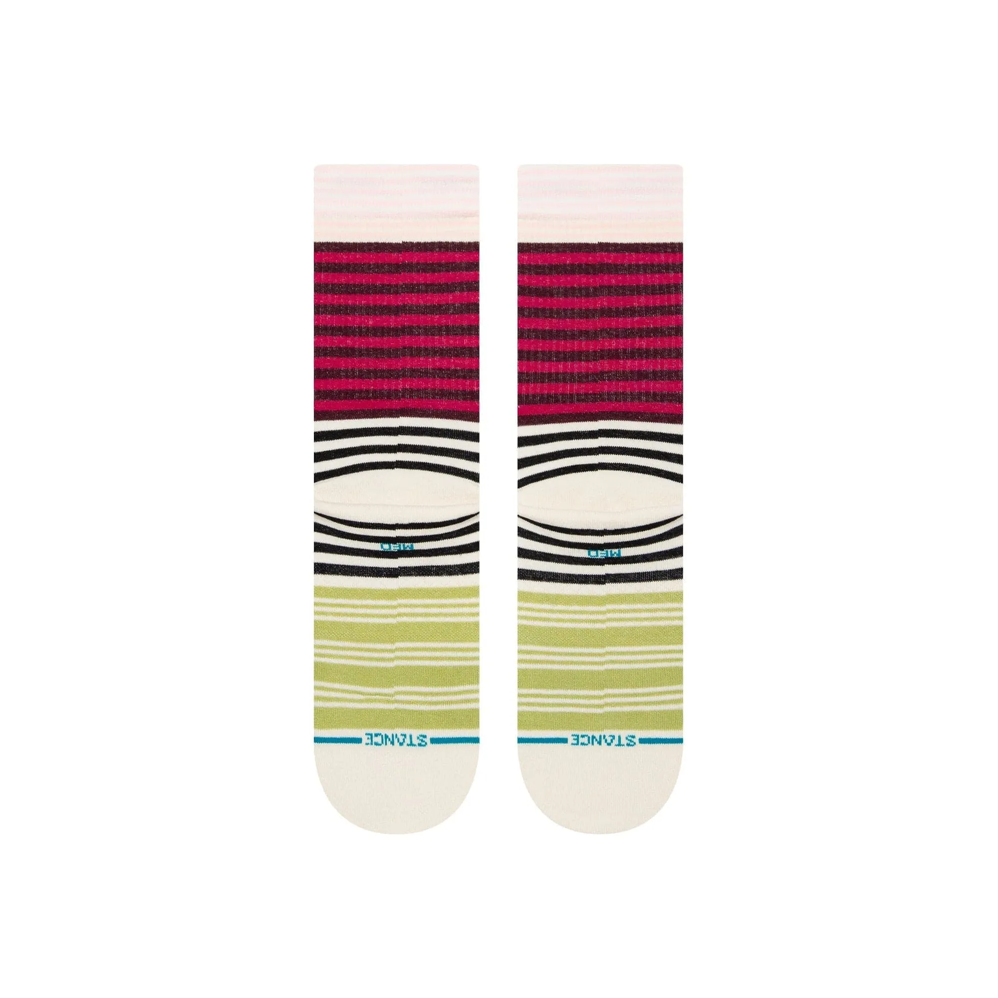 SUNSHINE STRIPE CREW - MAGENTA