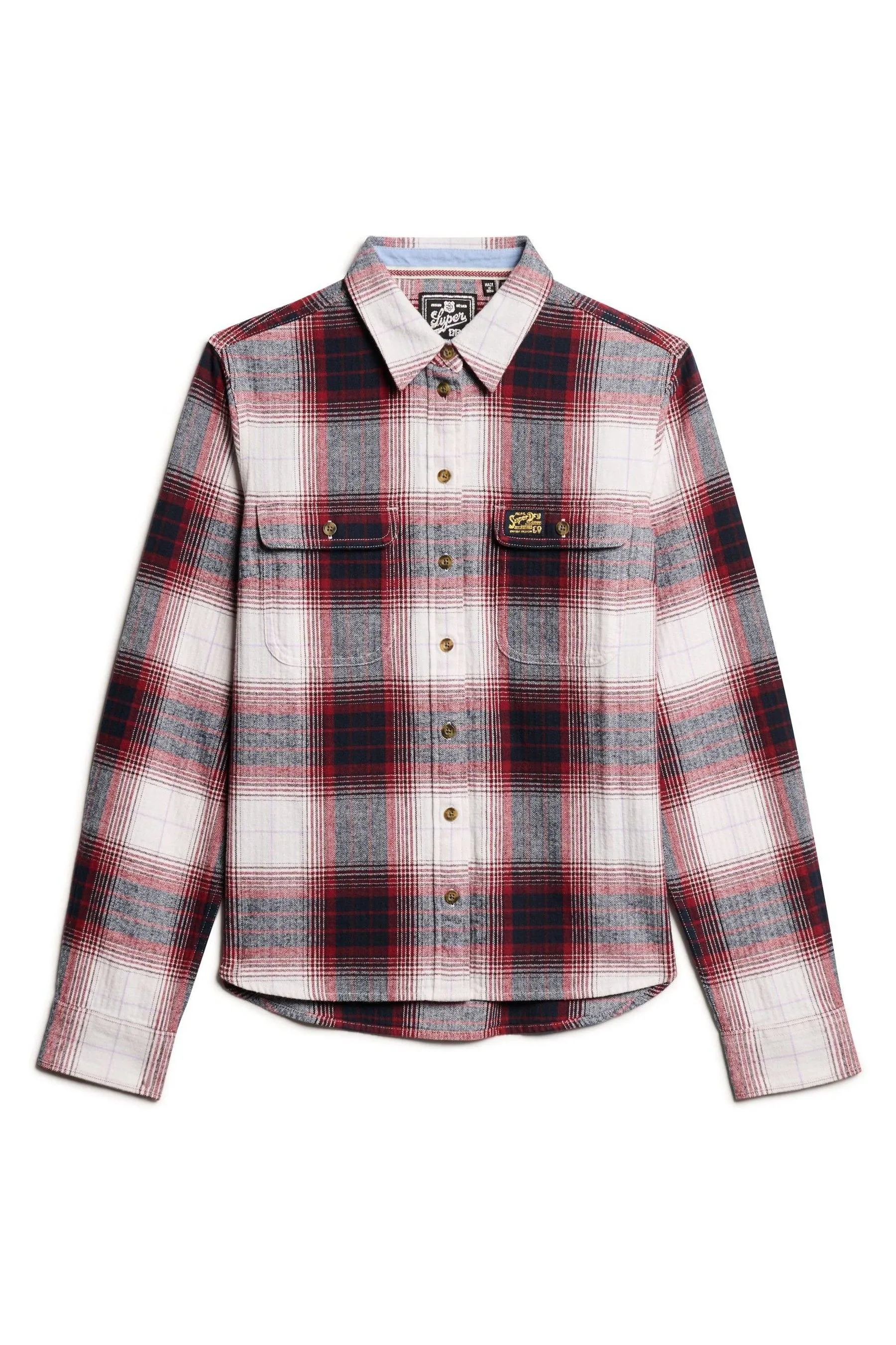 Superdry - Camicia in flanella A quadri taglialevaglio    