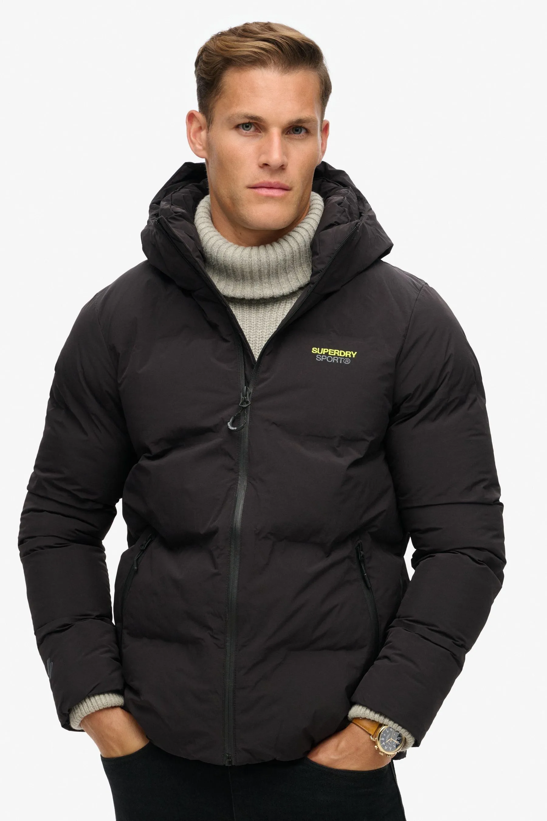 Superdry Con cappuccio - Giacca a sbuffo squadrato