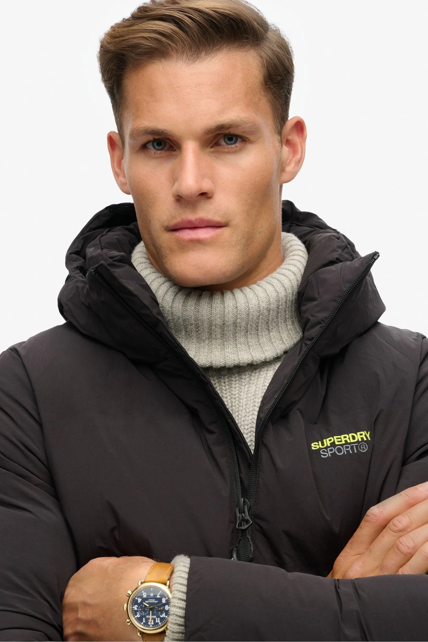 Superdry Con cappuccio - Giacca a sbuffo squadrato