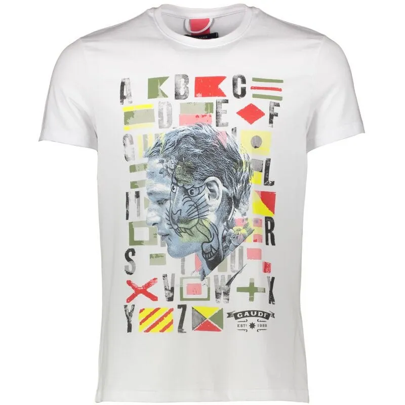 T-shirt con stampa multicolor