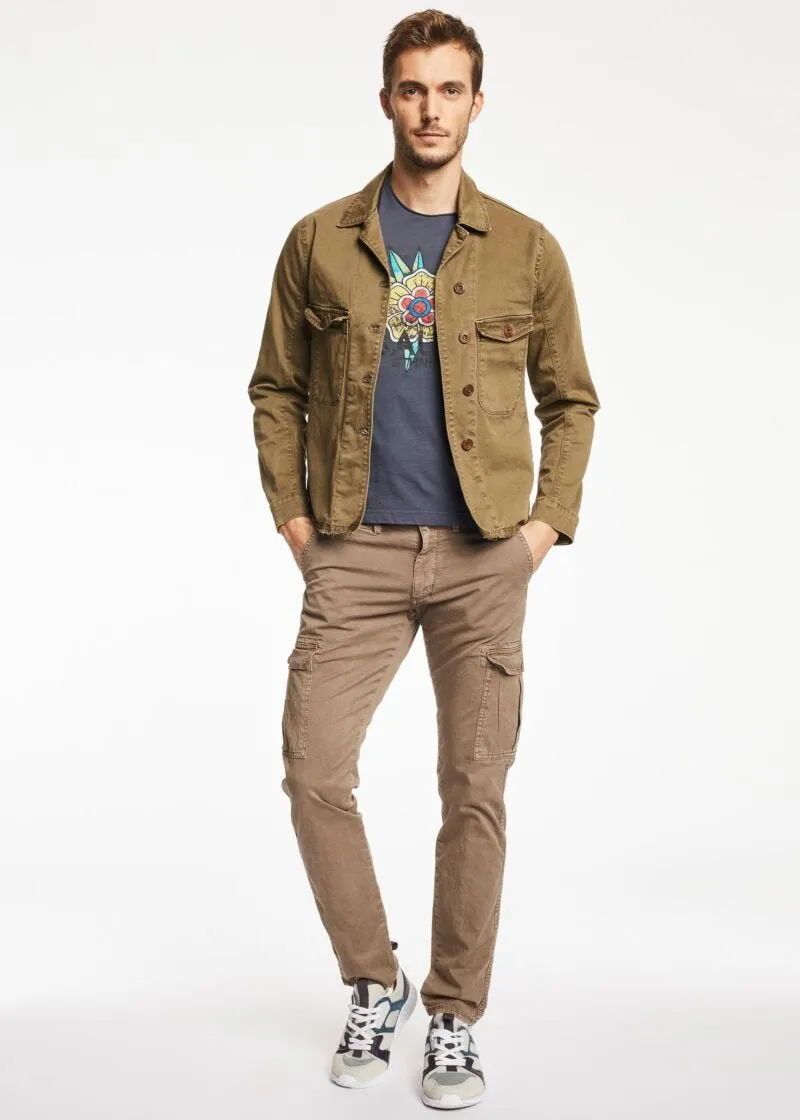 T-shirt in cotone effetto used
