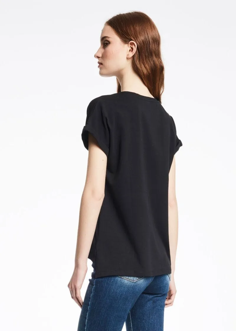 T shirt lunga in jersey