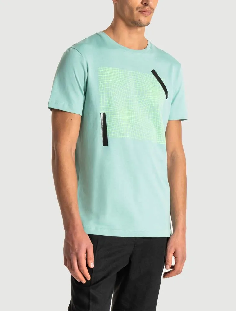 T-shirt Manica Corta Antony Morato - Acqua Marina