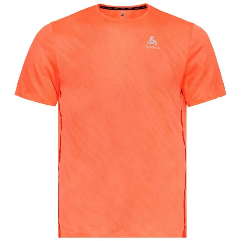 T-shirt Odlo Zeroweight Enginee Odlo (arancio shocking melange) Uomo