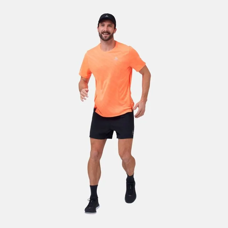 T-shirt Odlo Zeroweight Enginee Odlo (arancio shocking melange) Uomo