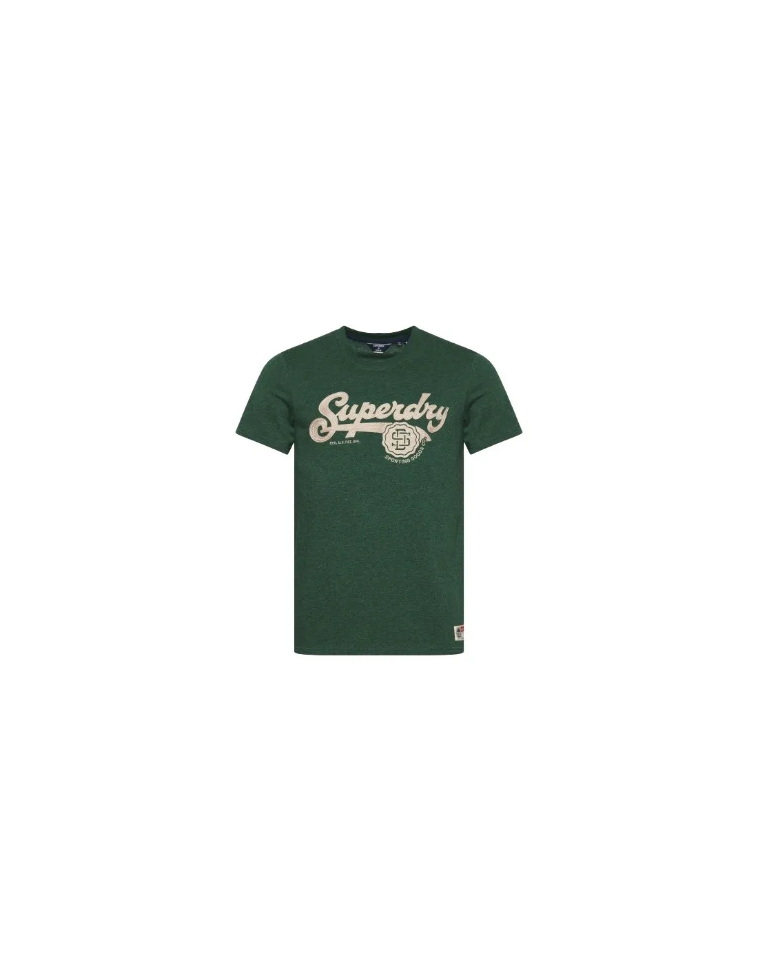 T-shirt Superdry Vintage Script Style College Heritage Pine Green