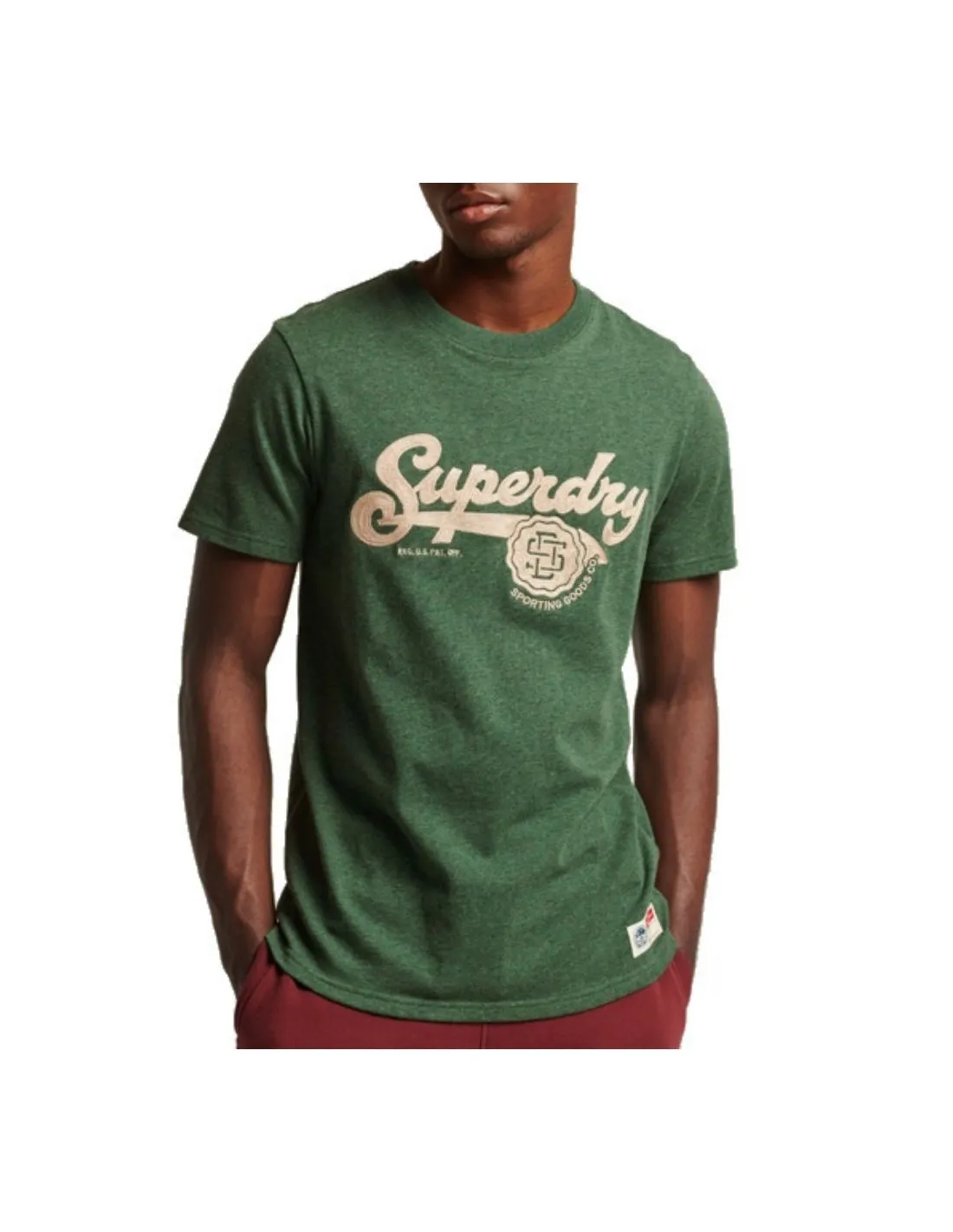 T-shirt Superdry Vintage Script Style College Heritage Pine Green