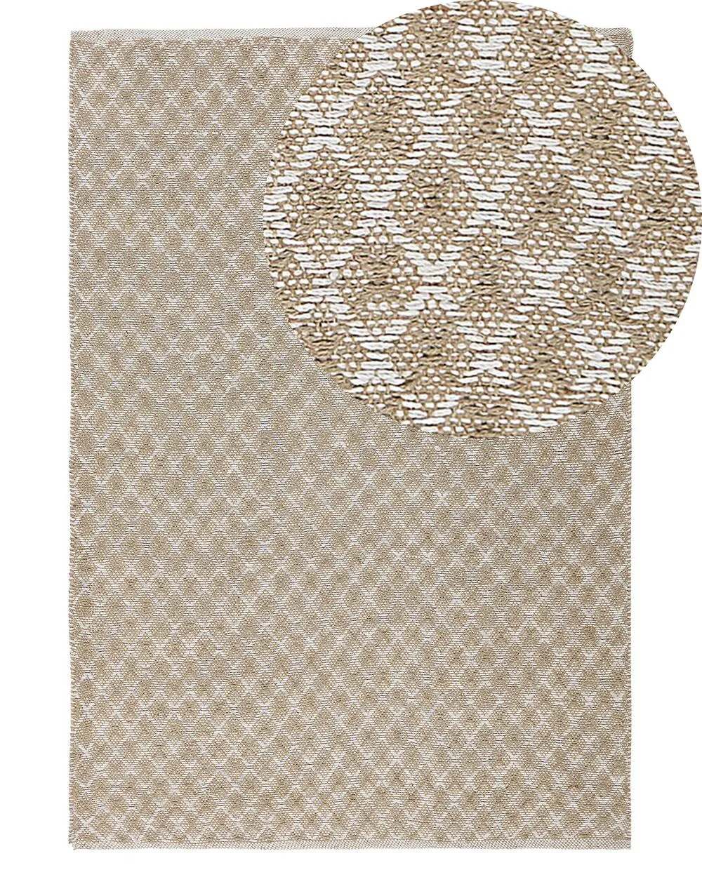 Tappeto in iuta 140 x 200 cm beige AKBEZ