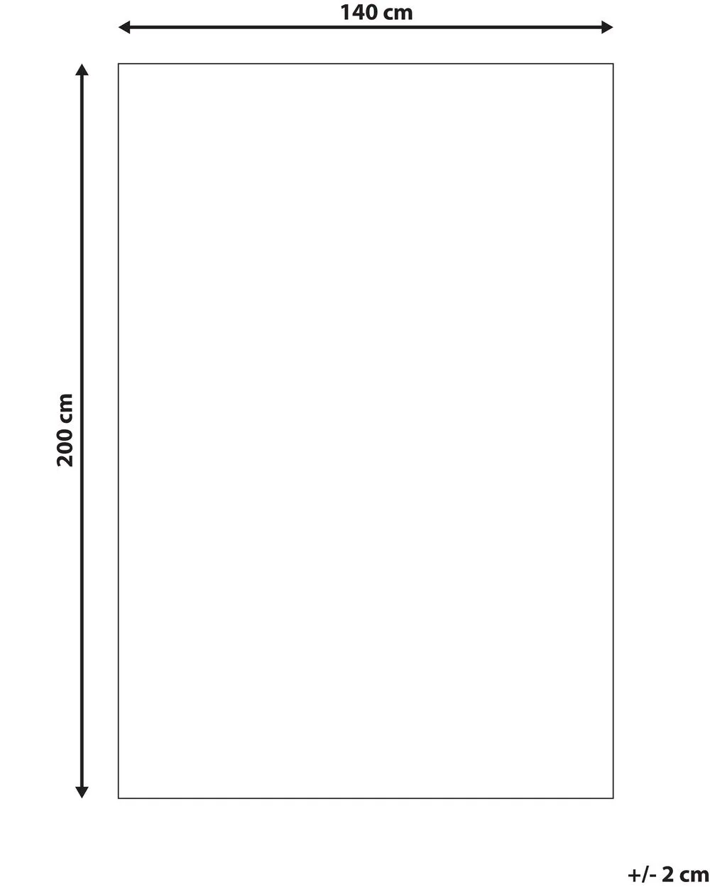 Tappeto in iuta 140 x 200 cm beige AKBEZ
