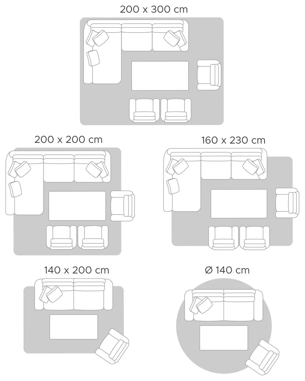 Tappeto in iuta 140 x 200 cm beige AKBEZ