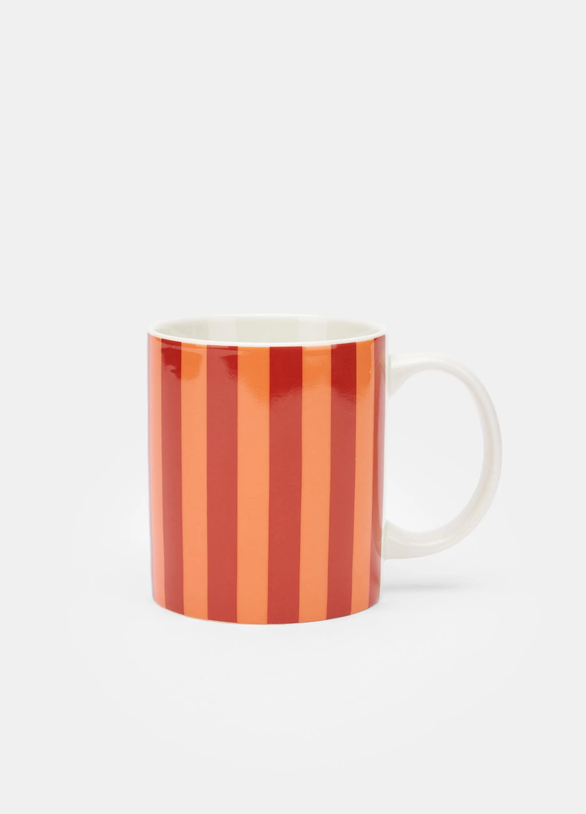 Tazza in porcellana a righe