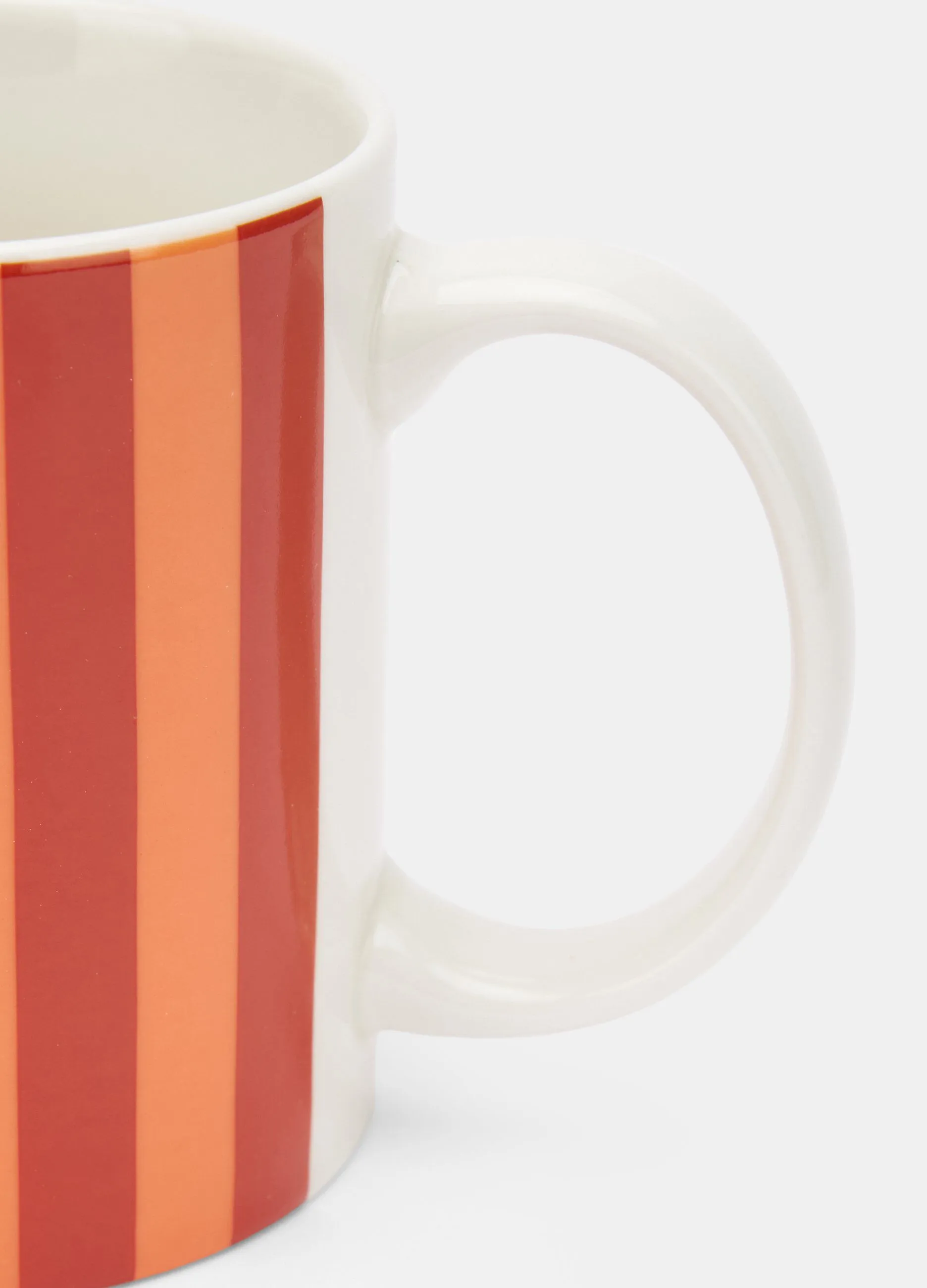 Tazza in porcellana a righe