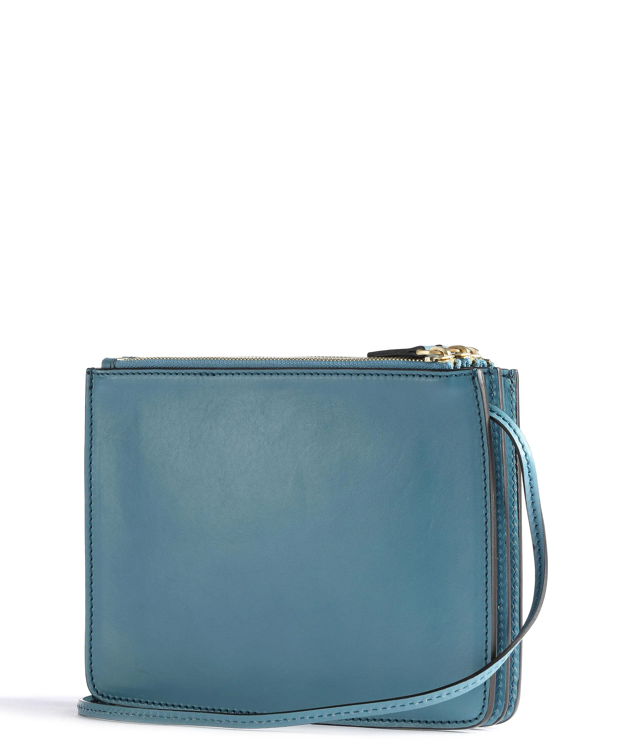  The Bridge Rustici Borsa a tracolla pelle bovina blu  