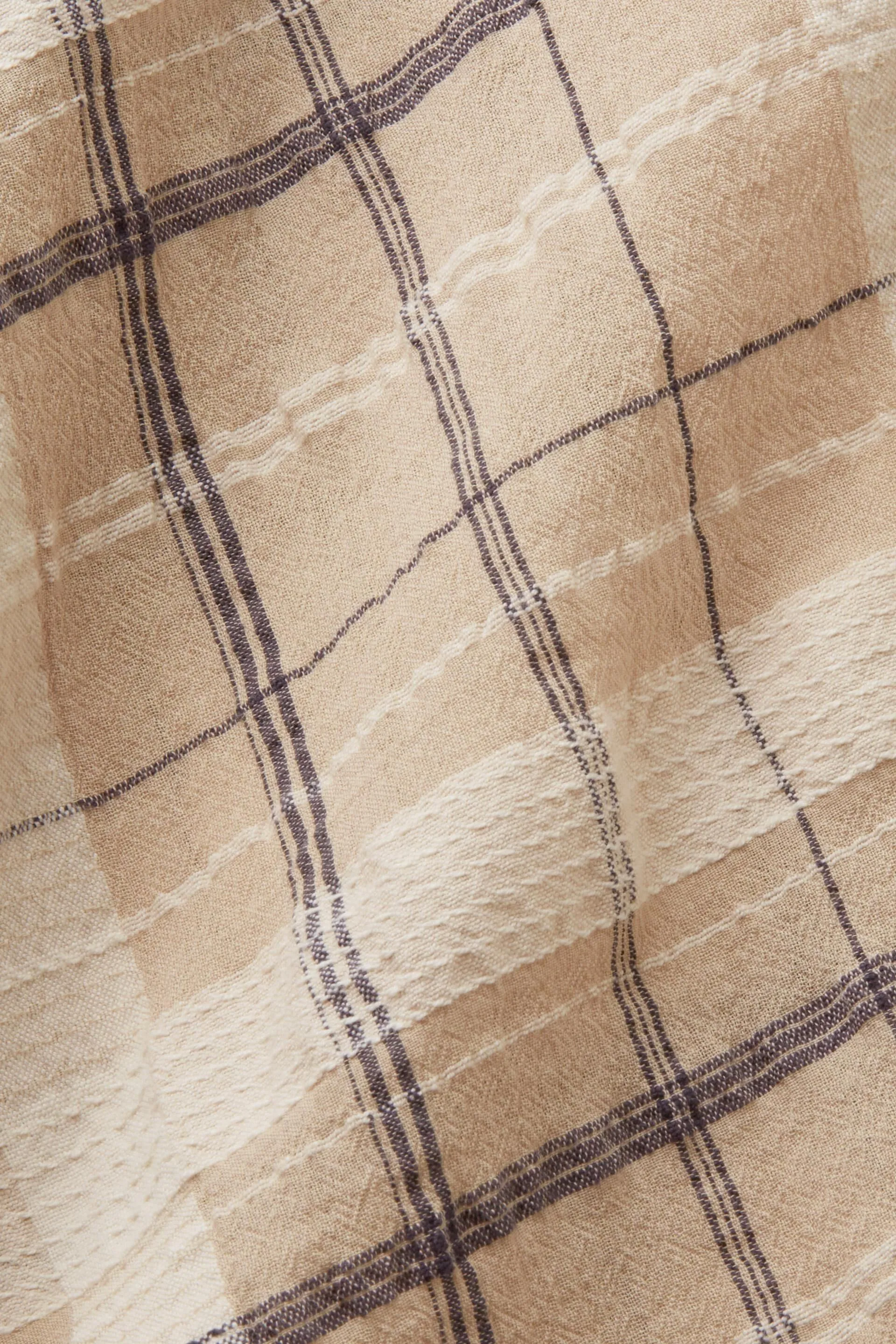 Top blusato con struttura, 100% cotone