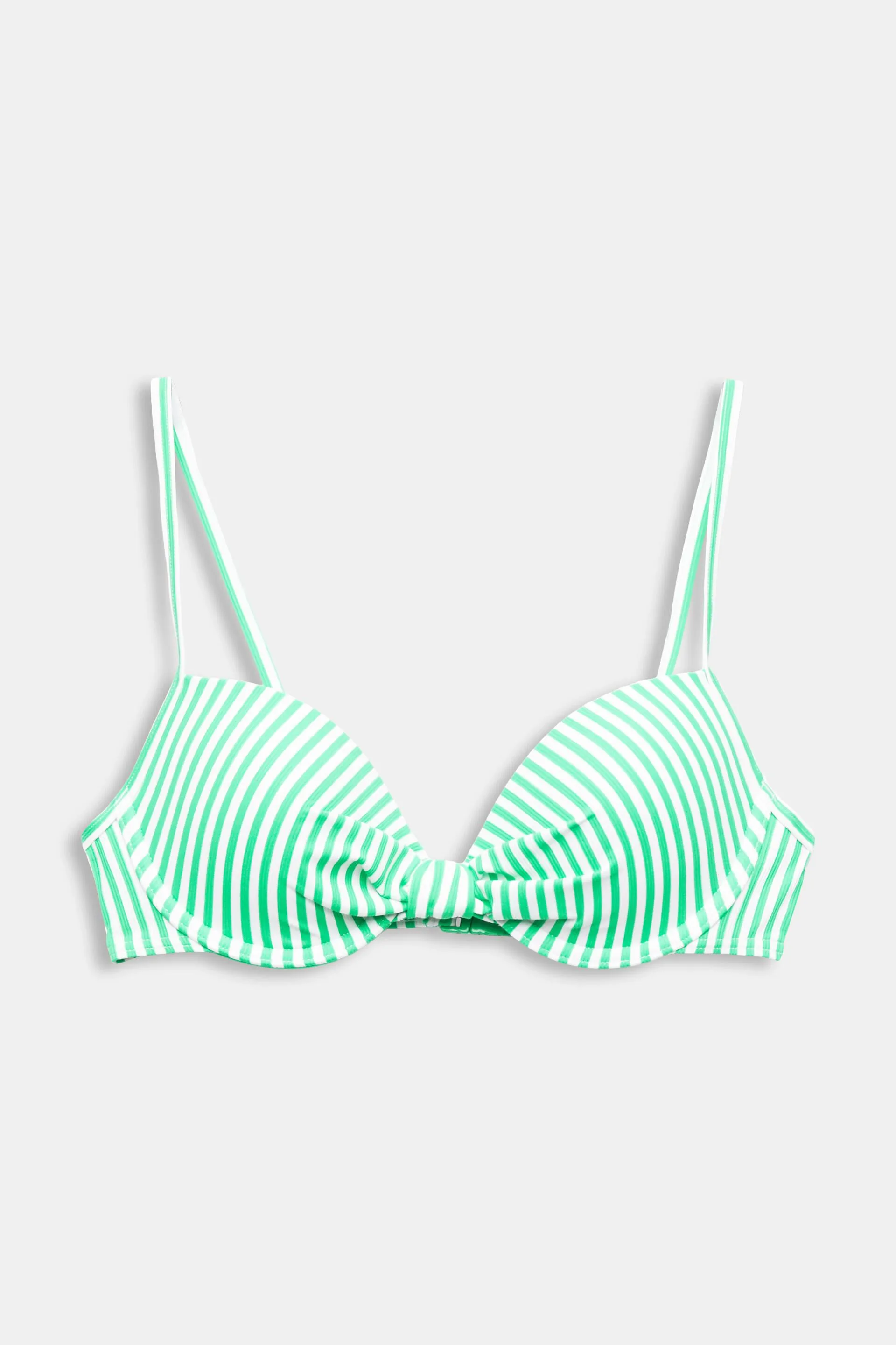 Top da bikini imbottito a righe