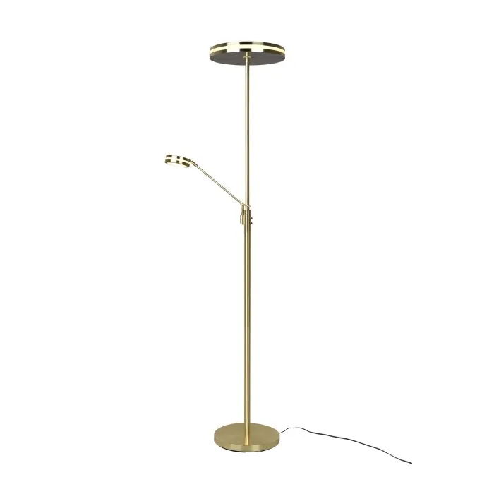 Trio Franklin Lampada da terra LED Ottone, 2-Luci