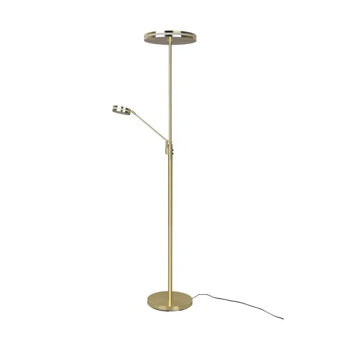 Trio Franklin Lampada da terra LED Ottone, 2-Luci