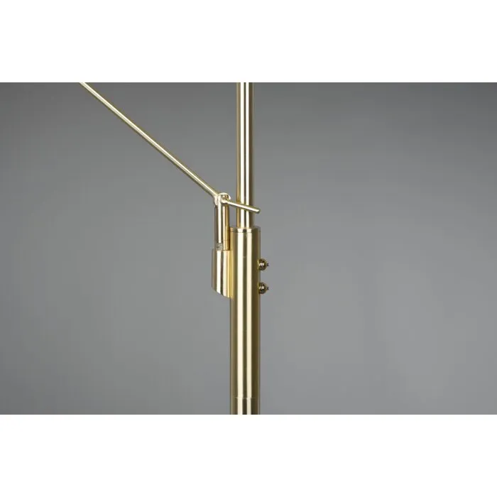 Trio Franklin Lampada da terra LED Ottone, 2-Luci
