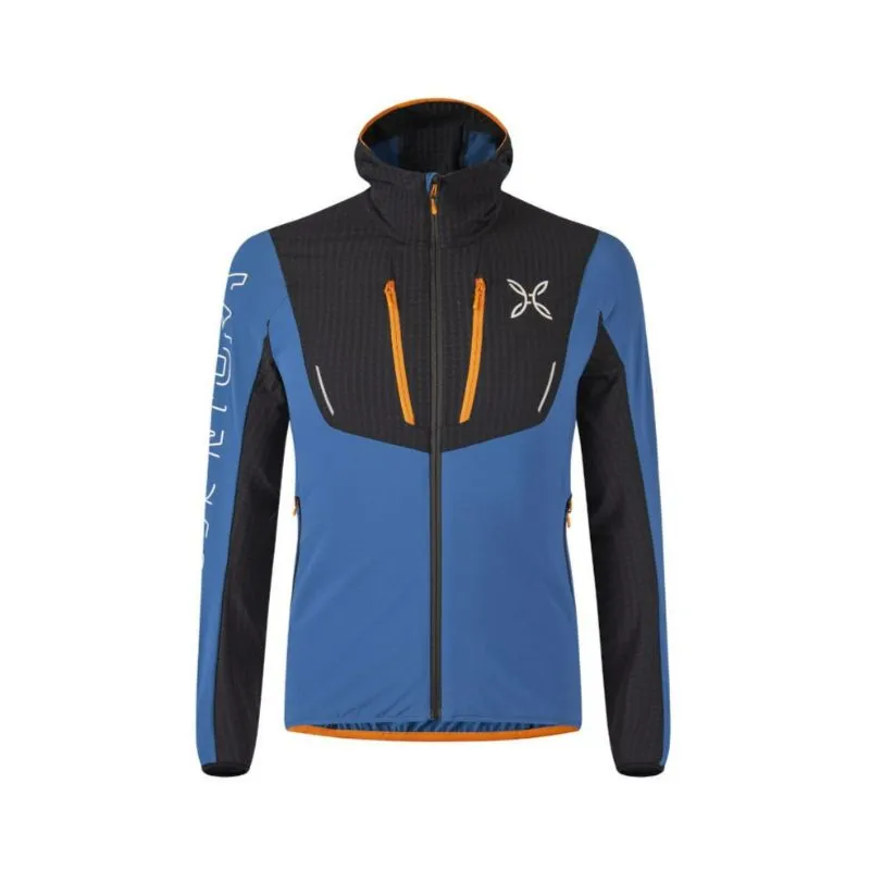 Uomo MONTURA Giacca con cappuccio stile sci (Deep Blue/Mandarin)