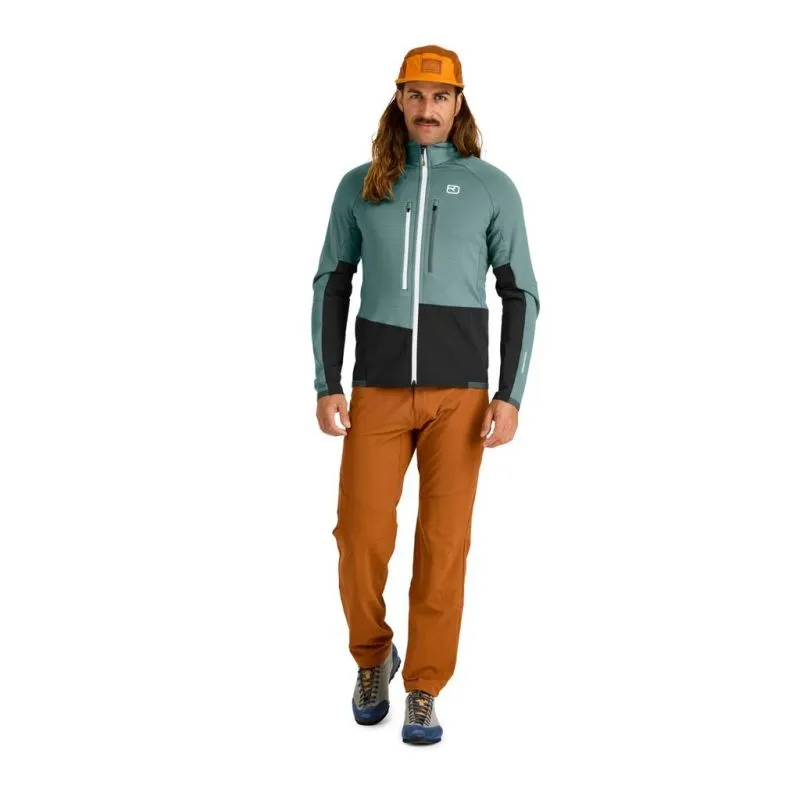 Uomo Ortovox GIACCA IN FLEECE RIB M (grigio artico) giacca in pile