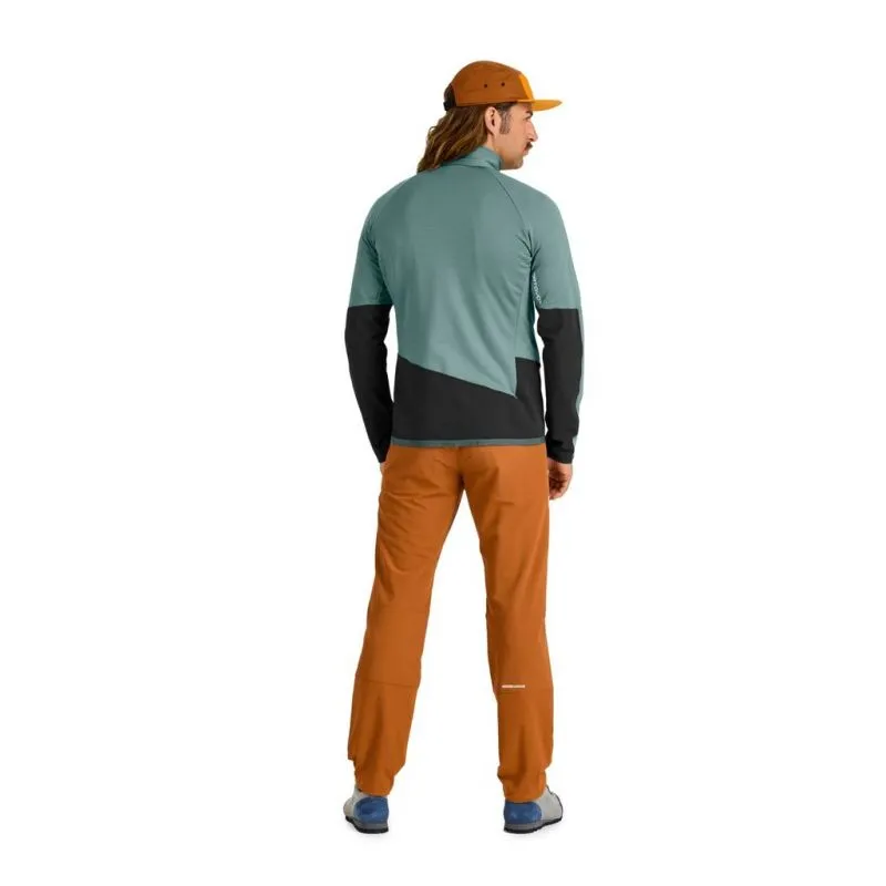 Uomo Ortovox GIACCA IN FLEECE RIB M (grigio artico) giacca in pile