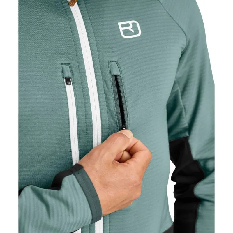 Uomo Ortovox GIACCA IN FLEECE RIB M (grigio artico) giacca in pile