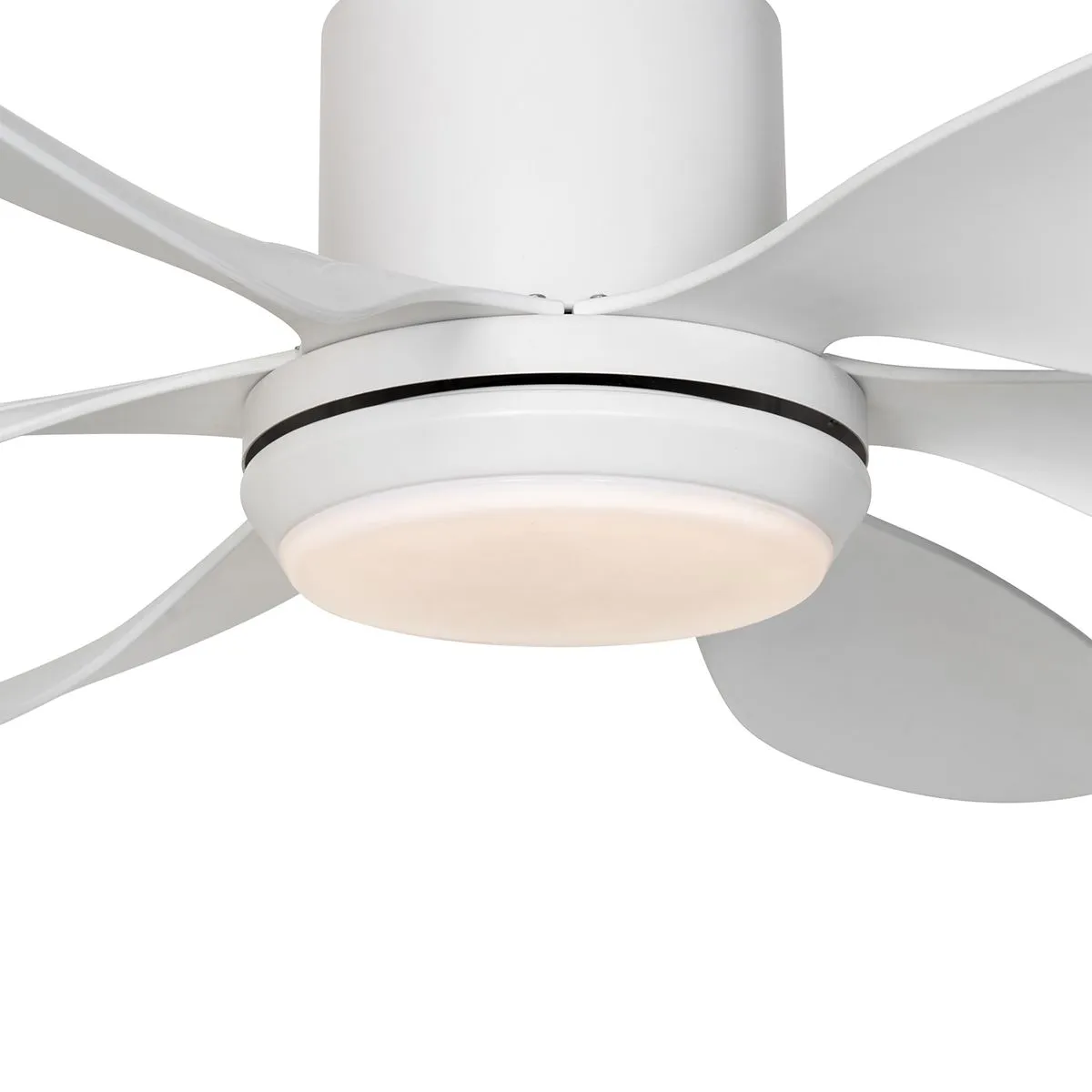 Ventilatore da soffitto bianco incl. LED e telecomando - Tak