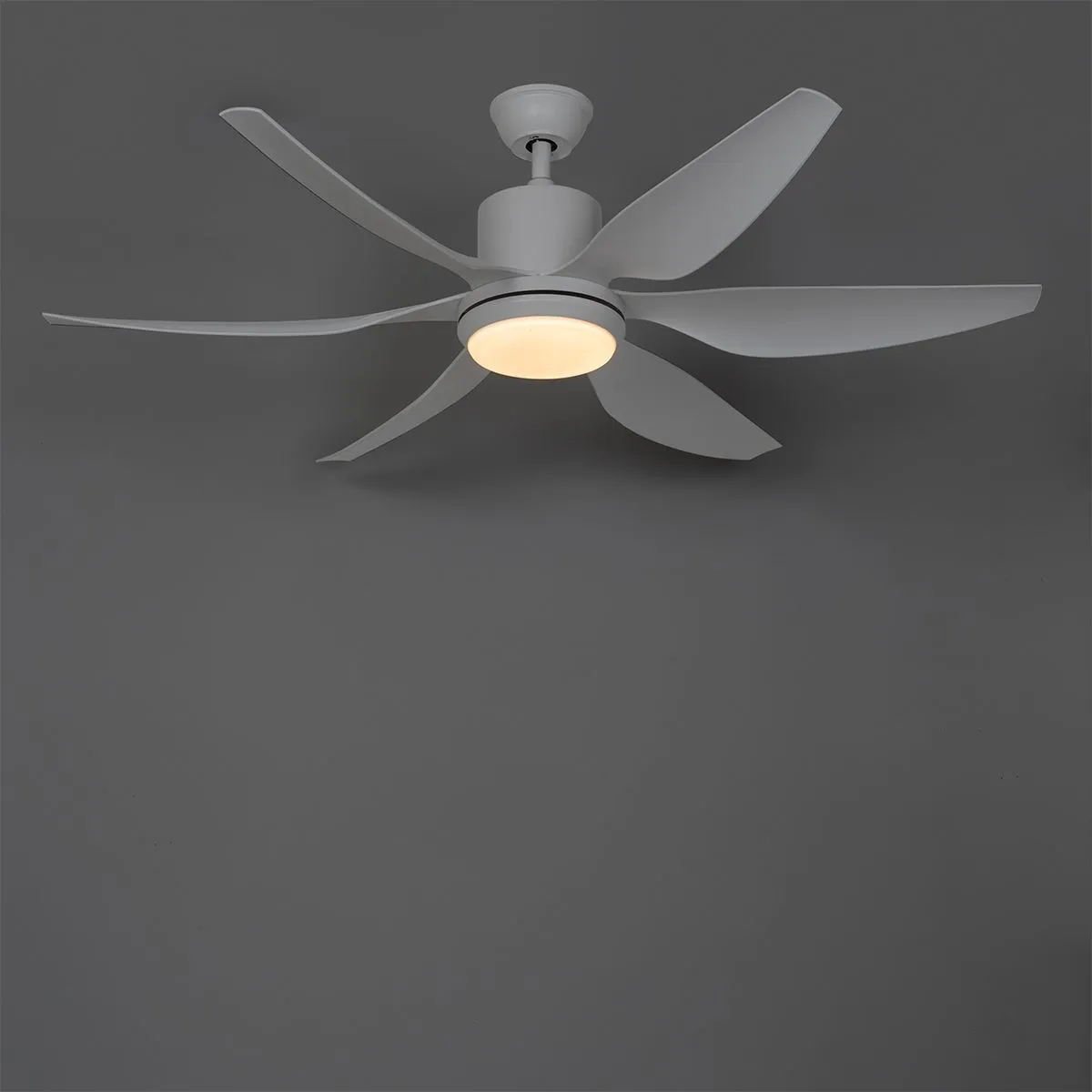 Ventilatore da soffitto bianco incl. LED e telecomando - Tak