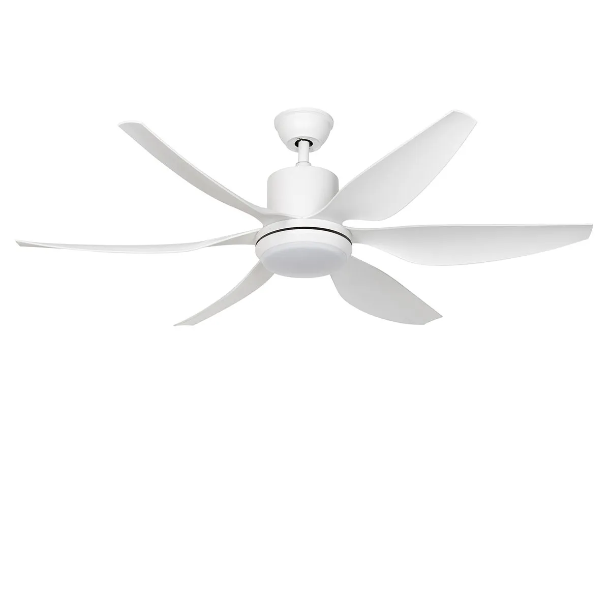 Ventilatore da soffitto bianco incl. LED e telecomando - Tak