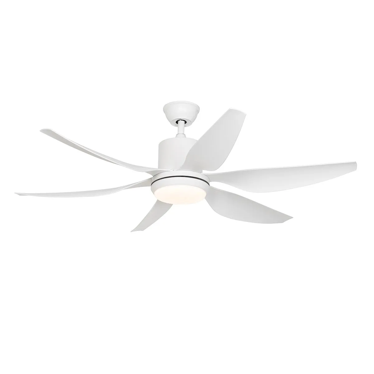 Ventilatore da soffitto bianco incl. LED e telecomando - Tak